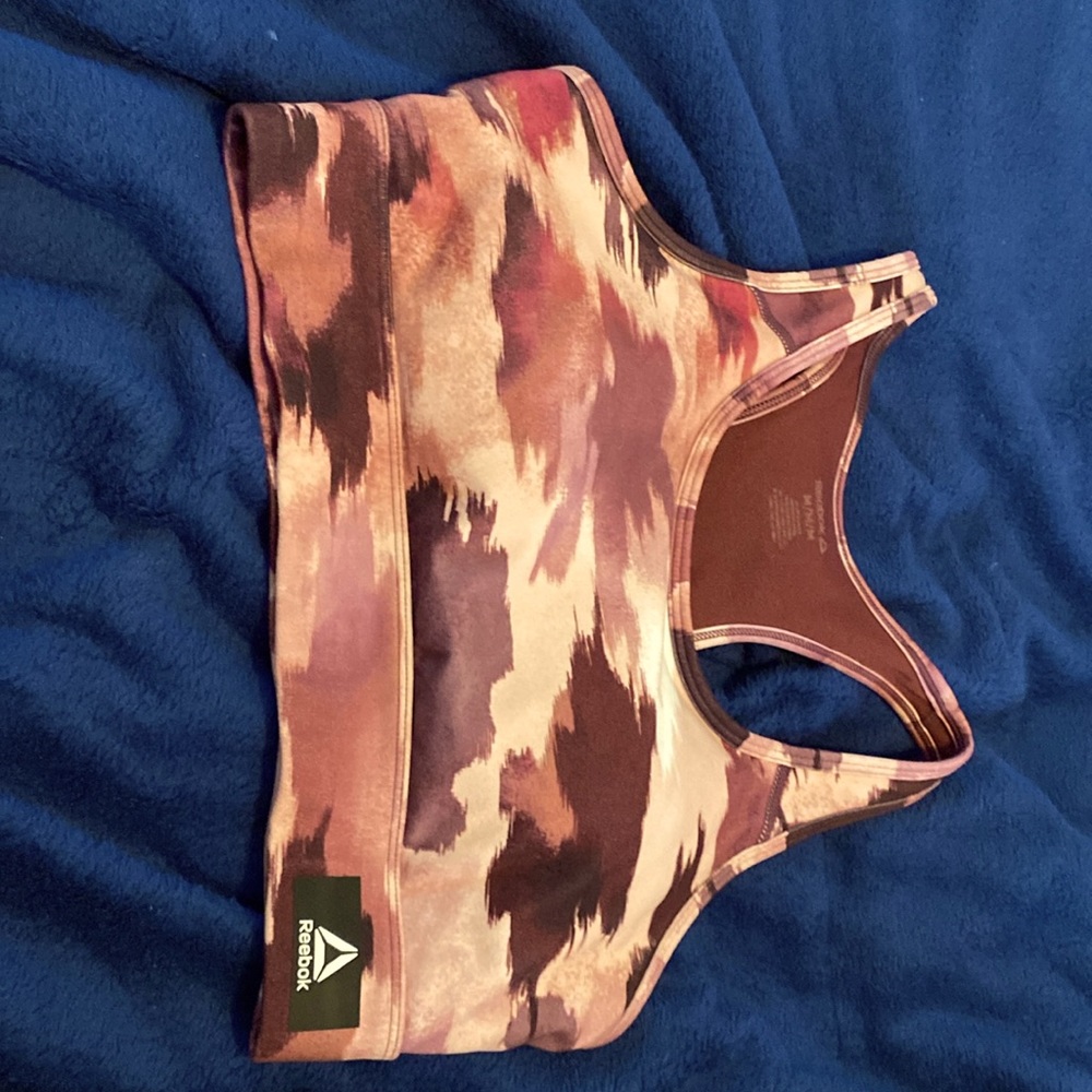 Maroon Reebok Sports Bra